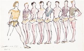 JOE EULA (1925-2004) Archive of drawings and designs for Jerome Robbins dance productions. [BALLET / DANCE / COSTUME DESIGN]